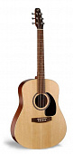 Seagull Coastline S6 Spruce QI + Case электроакустическая гитара Dreadnought с кейсом, цвет натуральный