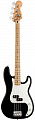 Fender Standard Precision Bass MN Black Tint басгитара, цвет чёрный
