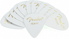 Fender 351 Shape Premium Picks Extra Heavy White 12 Count набор медиаторов, 12 шт, цвет белый