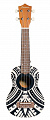 Bamboo BU-21 Mahori  Culture Line укулеле сопрано с чехлом, рисунок Маори