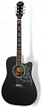 Epiphone Dave Navarro 'Jane' Acoustic/Electric Ebony электроакустическая гитара, цвет черный