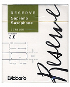 D'Addario DIR1020 Reserve SSX 10 Pack 2.0 трости для сопрано саксофона, размер 2, 10 шт