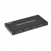 AVCLINK HM-44L матричный коммутатор сигналов HDMI с функцией понижающего масштабирования. Входы: 4 x HDMI. Выходы: 4 x HDMI. Максимальное разрешение: 4K@60 Гц (4:4:4). Максимальная скорость передачи данных: 18 Гбит/с. Поддержка цифровых видео стандар