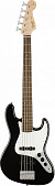 Fender Squier SQ AFF J Bass V LRL BLK 5-струнная бас-гитара, цвет чёрный