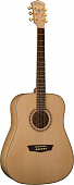 Washburn WD40S акустическая гитара Dreadnought, верх - ель (массив), корпус - падук, колки - Grover