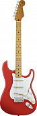 Fender -50-S STRAT - MN - FIESTA RED электрогитара с чехлом, цвет красный