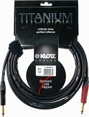 Klotz TI-0900PSP Titanium готовый инструментальный кабель, 9 метров, джек моно Neutrik - джек моно Neutrik 'silent', цвет черный