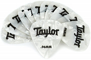 Taylor 80714 Celluloid 351 Picks, Abalone медиатор, толщина 0.96 мм, цвет белый перламутровый