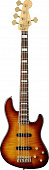 Fender AMERICAN DELUXE J-BASS V FMT AMBER бас-гитара
