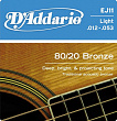 D'Addario EJ-11 Light струны для акустической гитары
