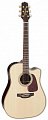 Takamine Pro Series 5 P5DC электроакустическая гитара Dreadnought Cutaway с кейсом, цвет натуральный