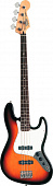 Fender STD J-BASS BLK бас-гитара с мягким чехлом, цвет черный