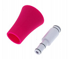 Nuvo Straighten Your jSax Kit (White/Pink) прямая шейка и раструб для трансформирования jSax в прямой формат, цвет белый с розовым