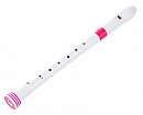 Nuvo Recorder White/Pink блок-флейта сопрано, барочная система, цвет белый/розовый