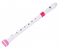 Nuvo Recorder White/Pink блок-флейта сопрано, барочная система, цвет белый/розовый