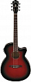 Ibanez AEG10II-TRS гитара электроакустическая, цвет прозрачный красный санберст