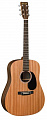 Martin DX2AE Macassar  электро-акустическая гитара Dreadnought, цвет натуральный