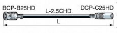 Canare D2.5HDC005E-D кабель HDSDI L-2.5CHD c разъемами 1.0/2.3 DIN/BNC длинна 0.5 метров