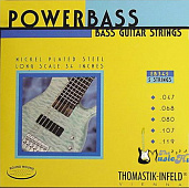 Thomastik EB 345 Bass 5-Strings Set POWER BASS Long Scale (47-119) струны для бас гитары