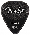 Fender Wavelength 351 HVY 6 PK Black медиаторы (упакованы по 6 шт.), жесткие