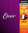Elixir 11306 NanoWeb  струны для акустического баритона 16-70 бронза 80/20