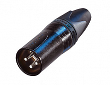 Neutrik NC3MXX-HA-Bag  кабельный разъем XLR "папа", обжимные контакты, чернёный корпус