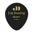 Dunlop Celluloid Black Teardrop Heavy 485P03HV 12Pack  медиаторы, жесткие, 12 шт.