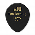 Dunlop Celluloid Black Teardrop Heavy 485P03HV 12Pack  медиаторы, жесткие, 12 шт.