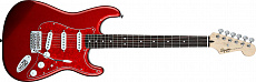Fender SQUIER Vintage MODIFIED STRAT RW METALLIC RED W/RED SHELL PICGUARD электрогитара, цвет красный, корпус - индийский красный кедр, гриф - клен, накладка на гриф - палисандр, профиль С, 21 лад Medium Jumbo, мензура - 25,5, звукосниматели 3 Duncan D...
