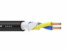 Roxtone SC020D/100 Black (PVC 9mm, 2x2.5mm²) кабель для громкоговорителей из бескислородной меди (М00), диаметр 8 мм.