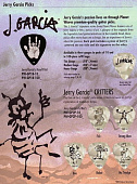 D'Addario 0 Медиаторы именнные Jerry Garcia Critters 0.28'' Medium, 71 мм