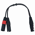 Cordial EY 0.3 FMM аудио кабель Y-адаптер XLR "мама"/2xXLR "папа", 0.3 метра, черный
