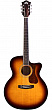 Guild F-250CE Deluxe Maple ATB  электроакустическая гитара формы джамбо с вырезом, цвет санбёрст