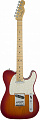 Fender American Elite Telecaster® Maple Fingerboard Aged Cherry Burst электрогитара, цвет вишневый санберст