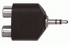Proel AT128 переходник джек стерео 3.5 мм <-> 2 х "тюльпан" RCA (гнездо)
