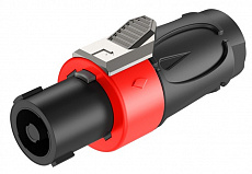 Roxtone RS4F-N-RD разъем кабельный speakon, цвет черно-красный