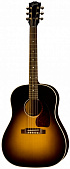 Gibson J-45 Standard Vintage Sunburst электроакустическая гитара, цвет санбёрст