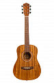 Bamboo GA-34 Koa  акустическая гитара мини-дредноут, чехол, цвет натуральный