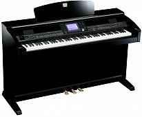 Yamaha CVP-403PE клавинова, 88 клавиш GH3, полифония 96 нот, USB/MIDI, цвет черный полированный