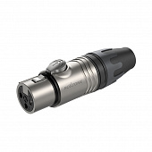 Roxtone XF3NT разъем cannon кабельный "мама" 3-х контактный, цвет серебро