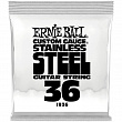 Ernie Ball 1936 Stainless Steel .036 струна одиночная для электрогитары