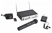 Peavey PV 16DR HH/BL радиосистема UHF-диапазона с двумя ресиверами, ручной микрофон и микрофон-петличка в комплекте