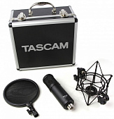 Tascam TM-280 микрофон студийный, мембрана 34 мм, в комплекте держатель"паук", POP-фильтр, кейс