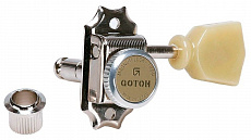 Gotoh SD90-MG-T-SL-N  колки локовые с ручным зажимом, 3+3, цвет никель