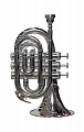Gebr. Stolze TR-65S  труба карманная Bb, раструб 123 мм, посеребрённая
