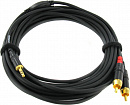 Cordial CFY 6 WCC  кабель Y-адаптер джек стерео 3.5 мм/2 x RCA, 6 метров, черный