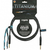 Klotz TI-0300PP  Titanium инструментальный кабель, 3 метра, цвет черный