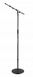 K&M 26145-300-55 микрофонная стойка-журавль на круглом основании, цвет чёрный