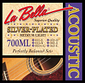 La Bella 700ML струны для акустической гитары