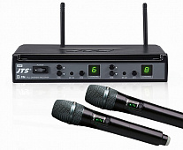 JTS E-7Du/E-7THD (690-726 МГц) радиосистема двухканальная с двумя ручными радиомикрофонами